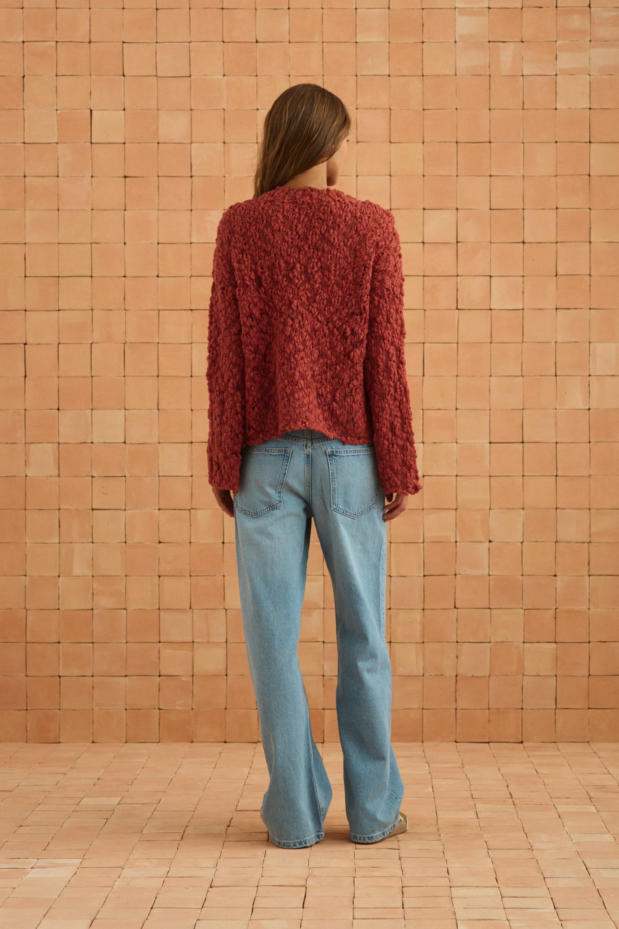 Harper Sweater In Rust
