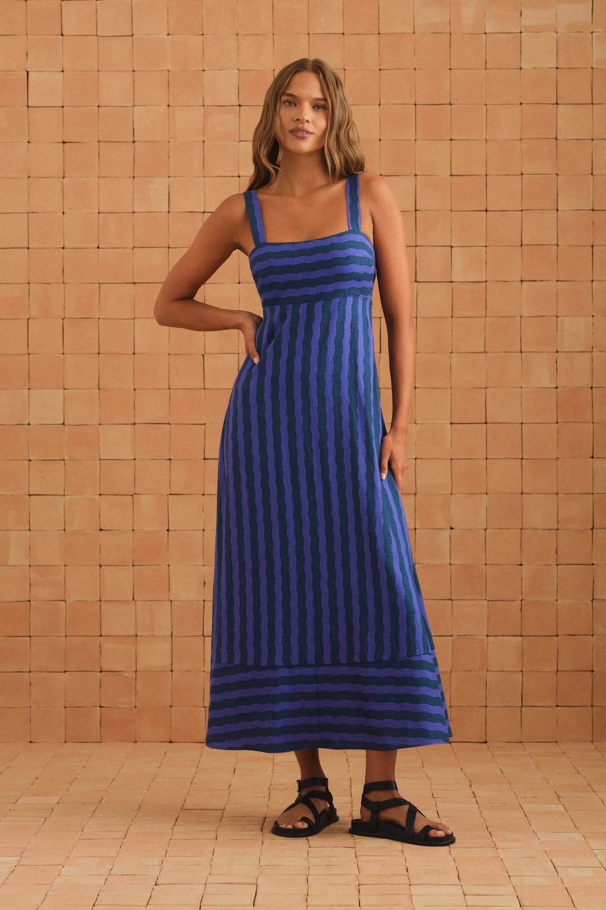 Iris Dress In Melon