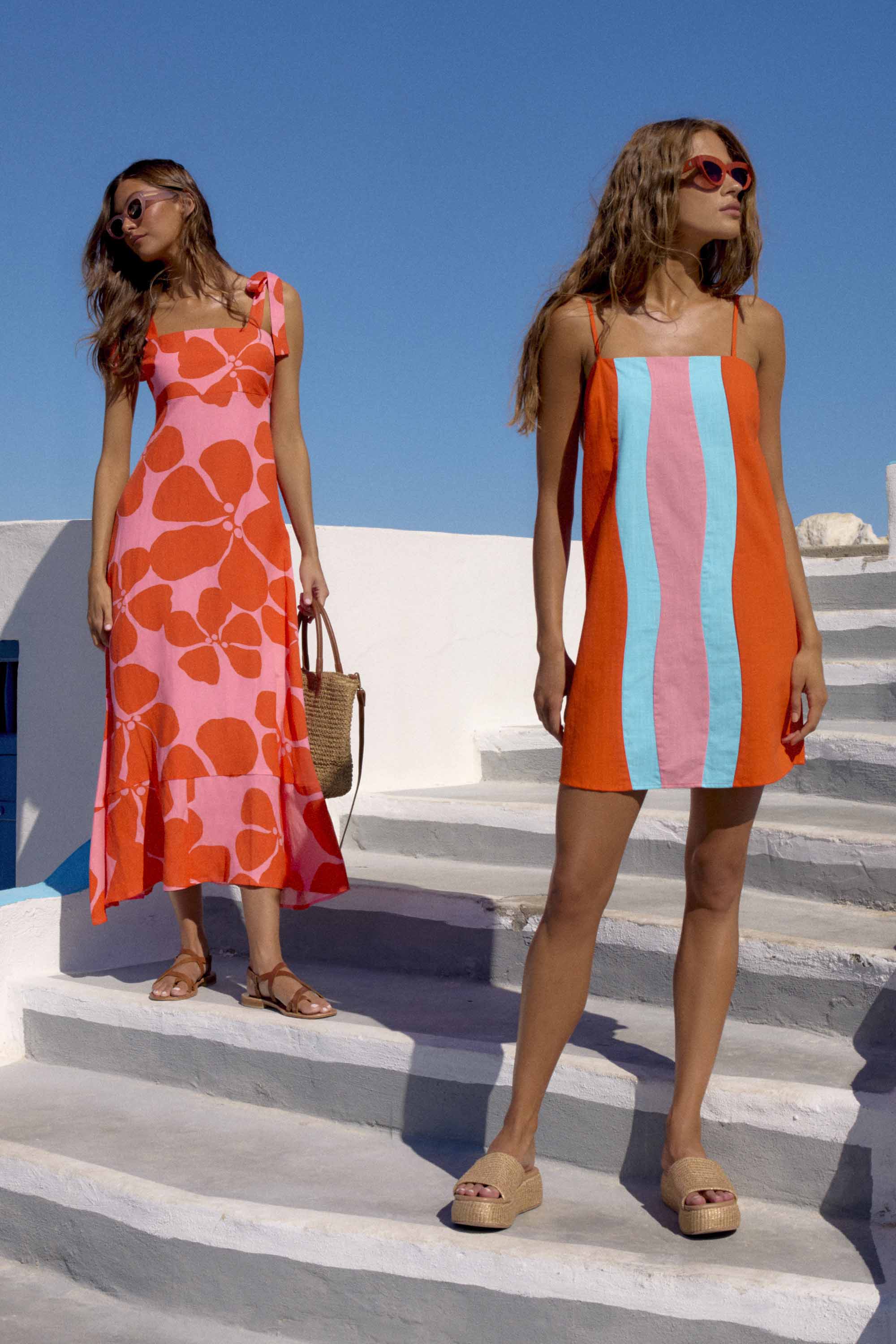 Iris Tie Dress In Hydra