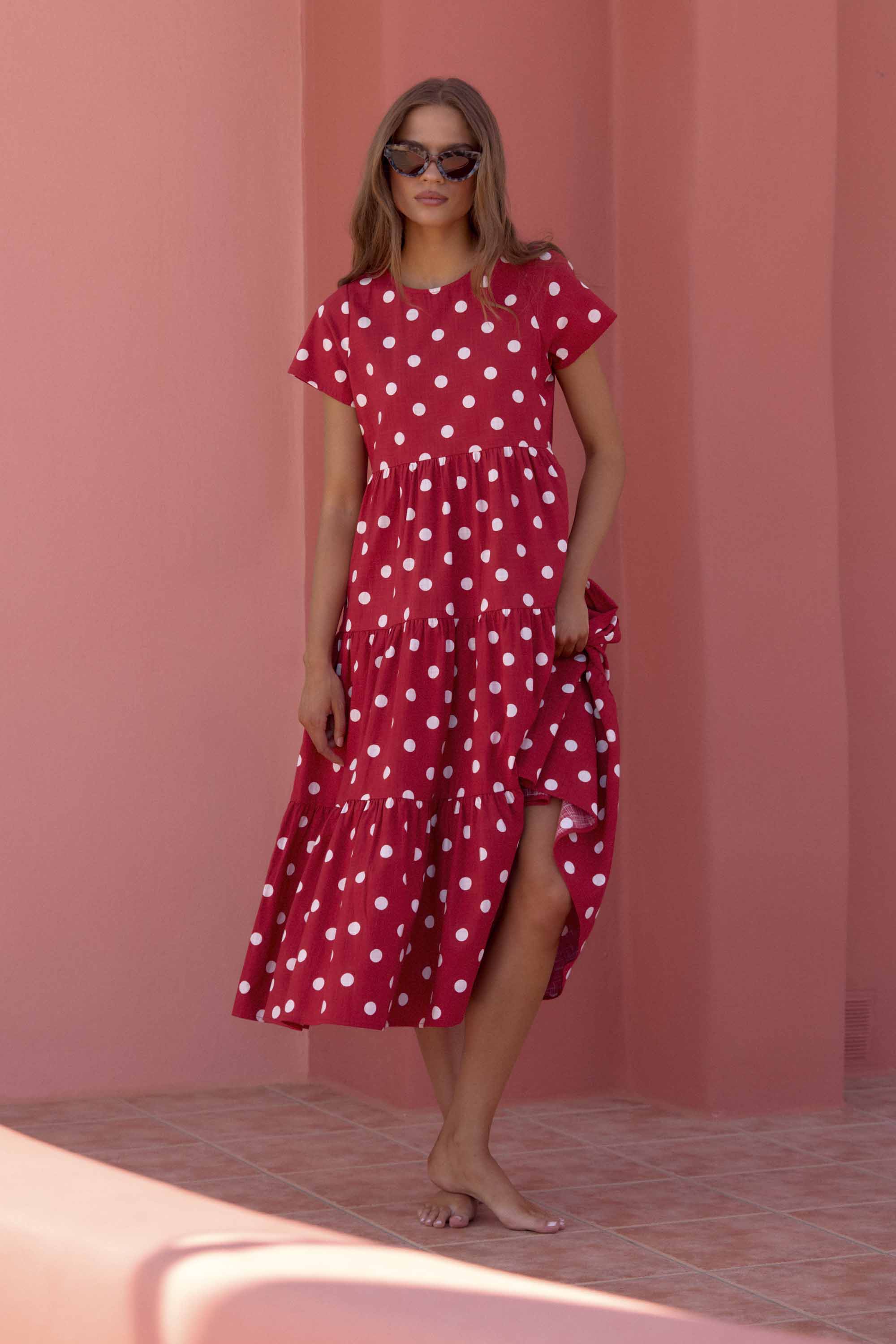 Mili Dress In Chili