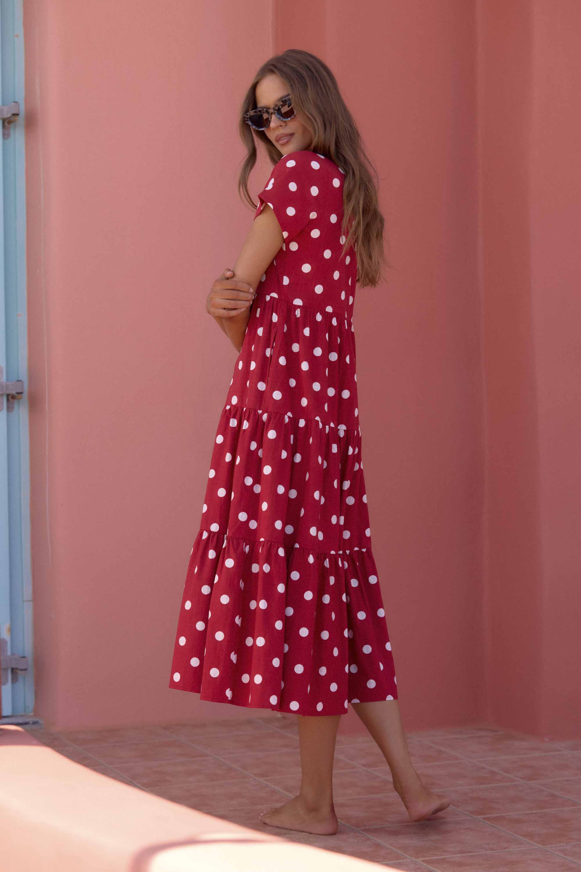 Mili Dress In Chili
