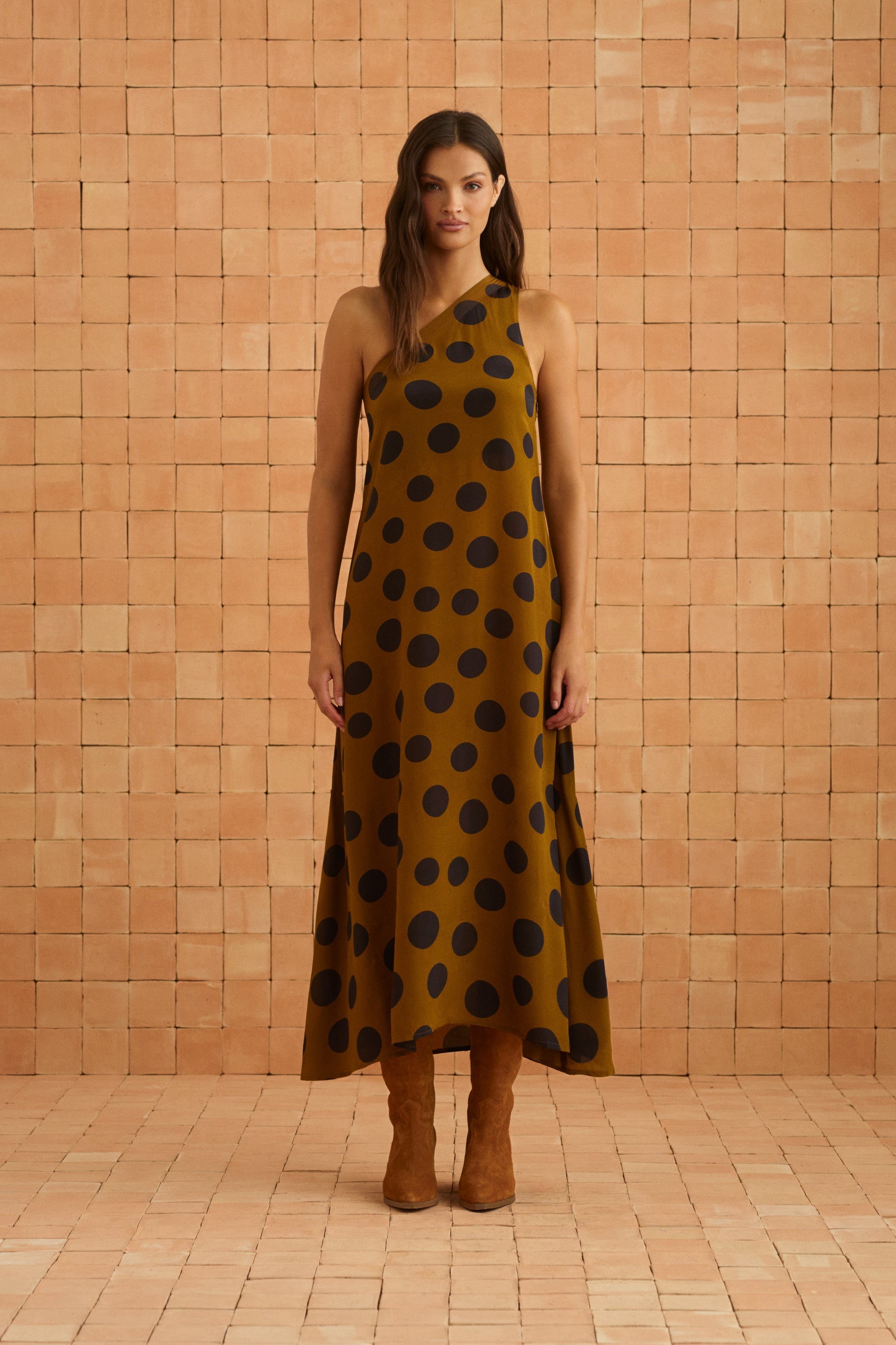 Minka Dress In Ginger Spot