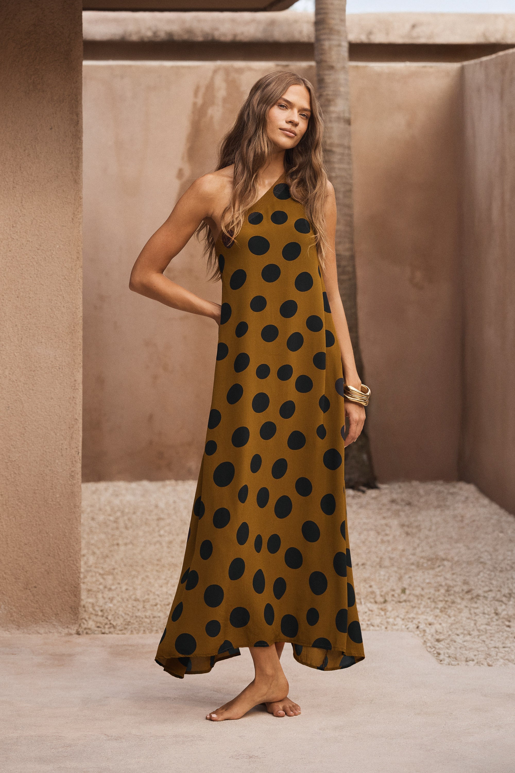 Minka Dress In Ginger Spot