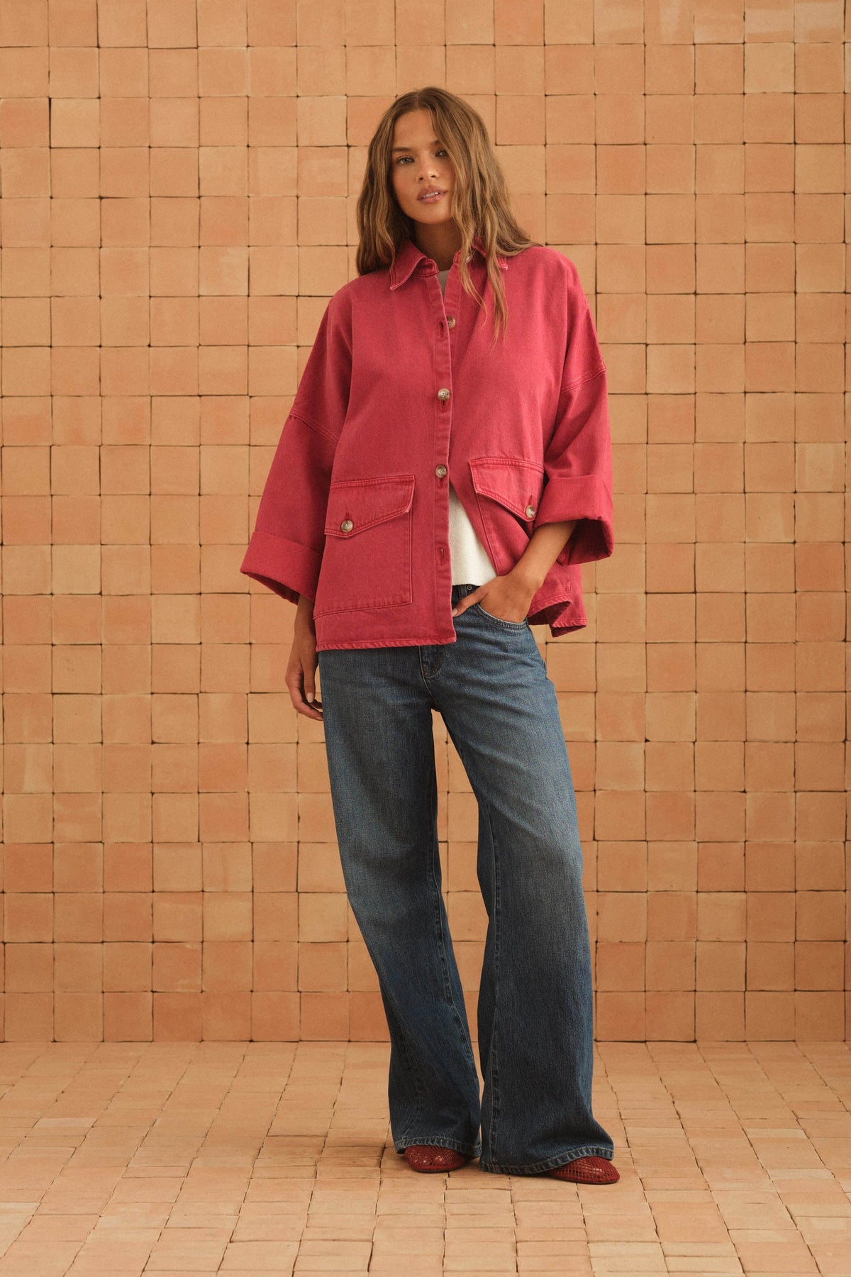 Paddington Jacket In Poppy Denim