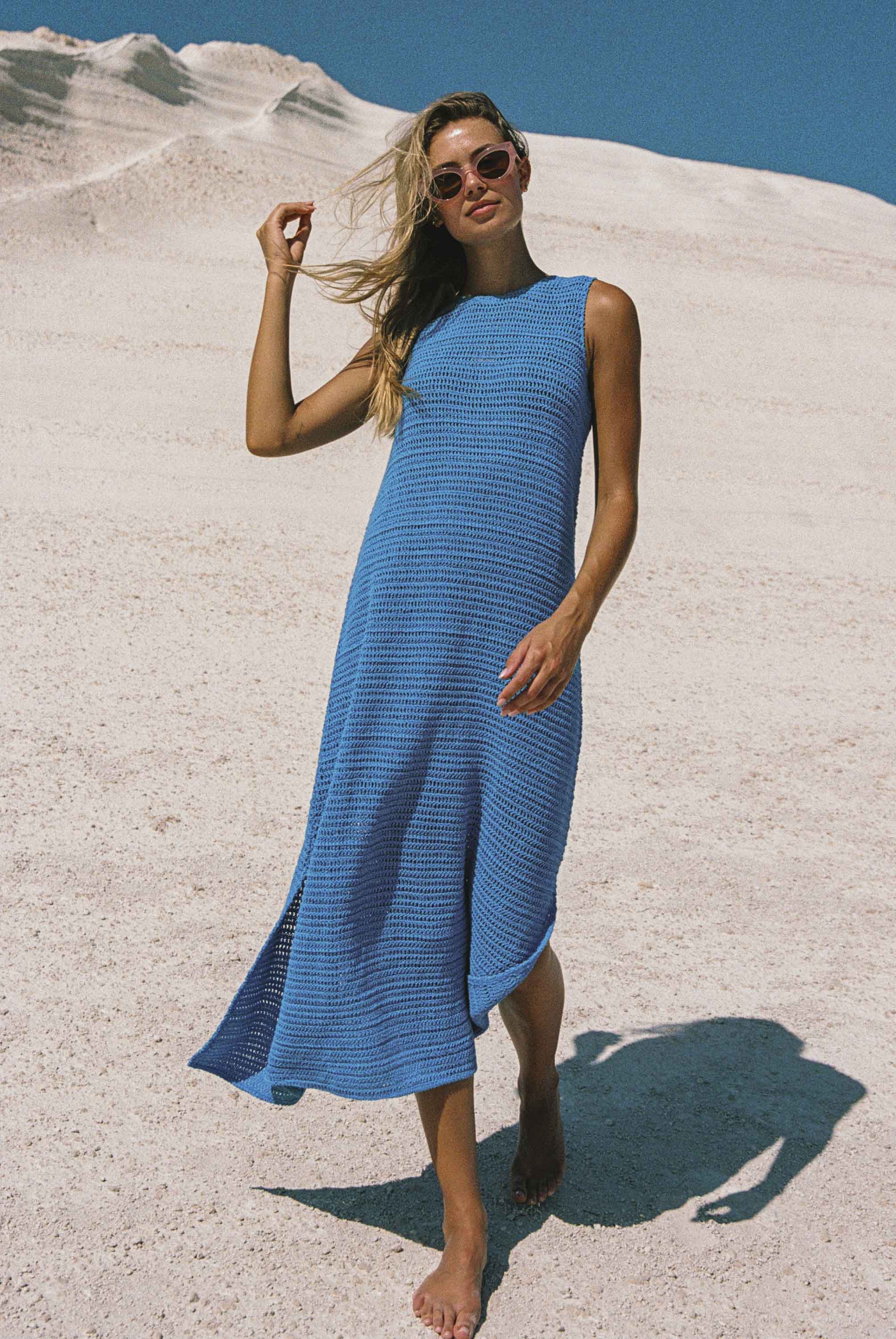 Paloma Dress In Lagoon