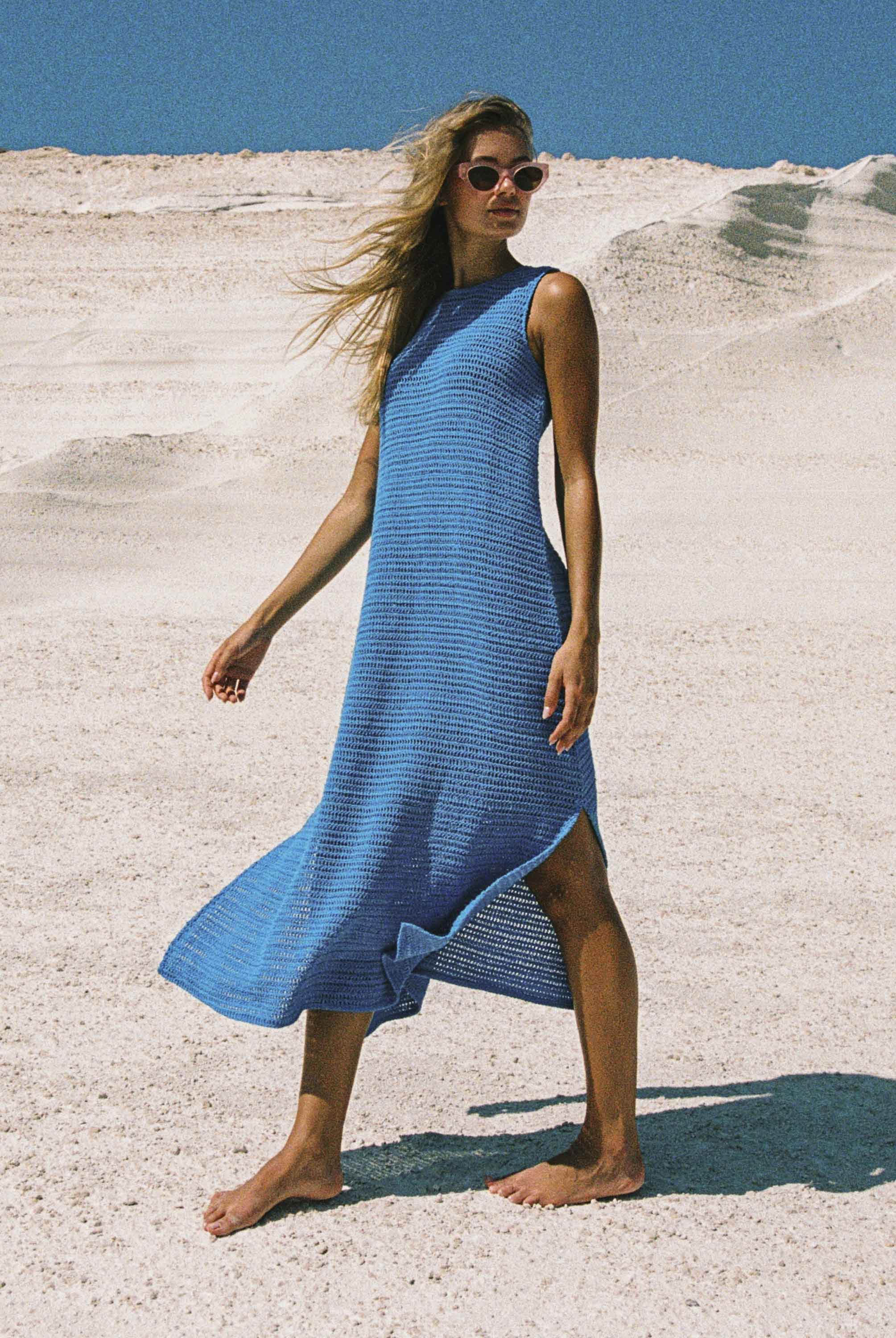Paloma Dress In Lagoon