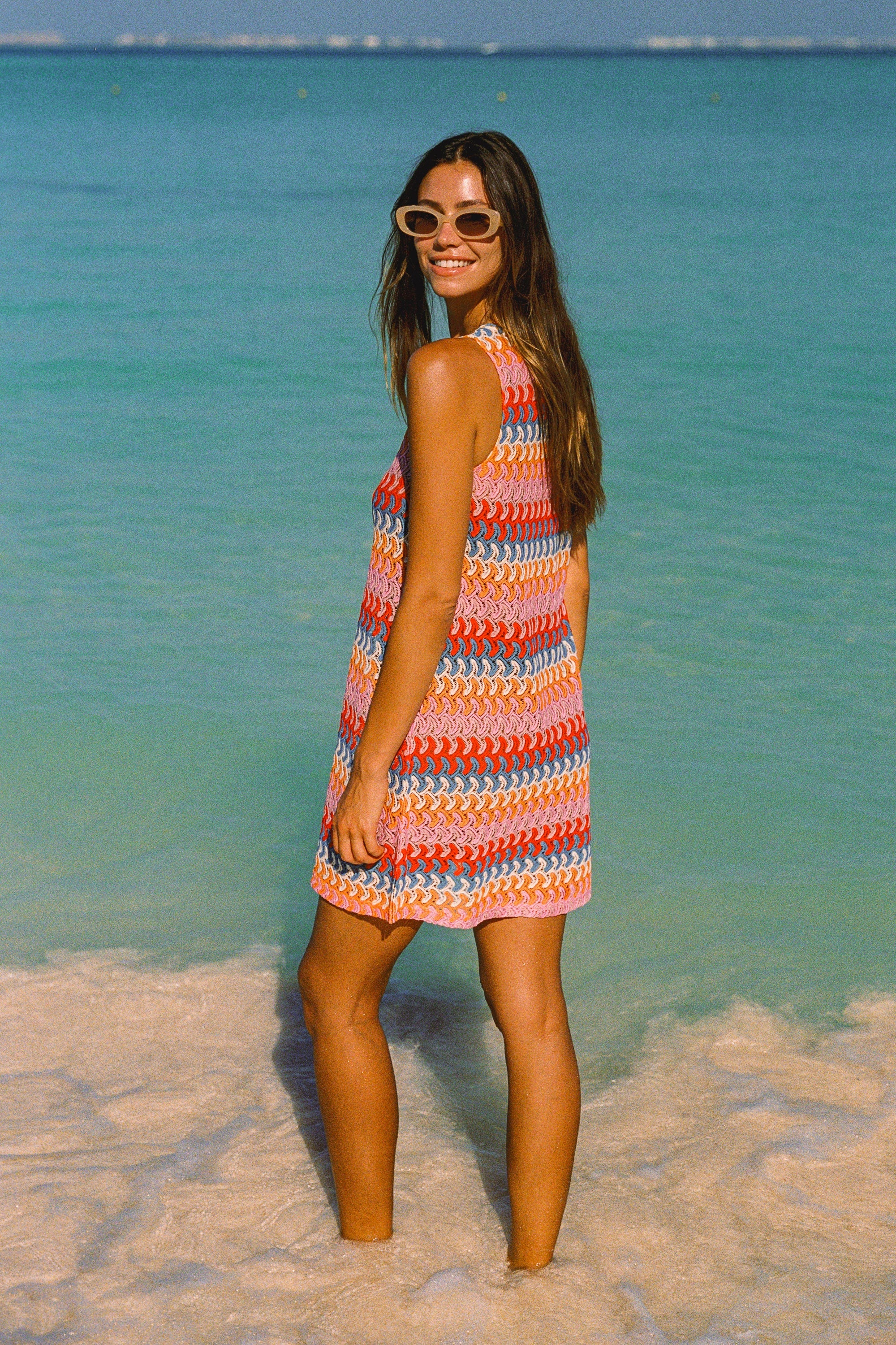 Poolside Mini Dress In Mandala