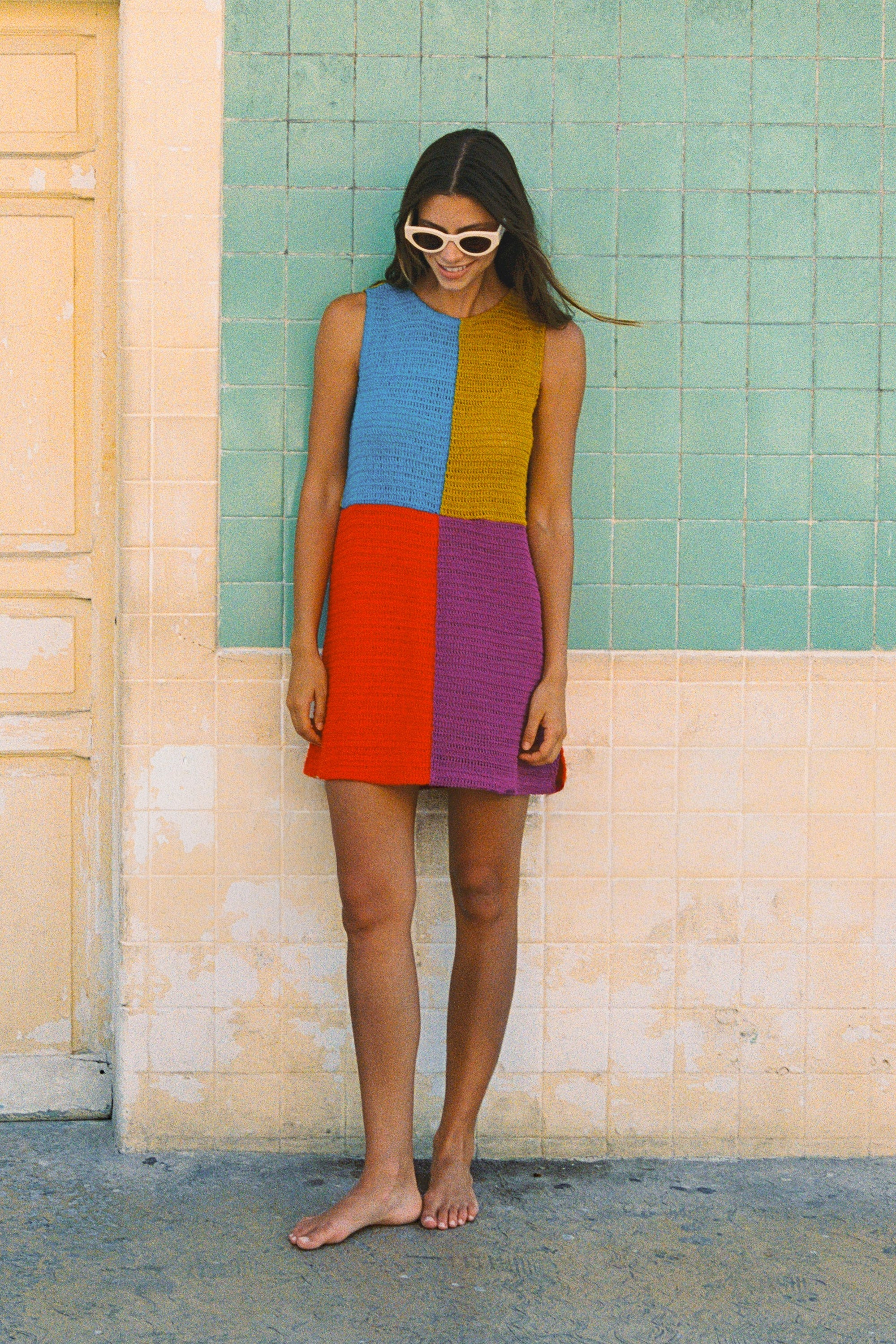 Poolside Mini Dress In Tamarind