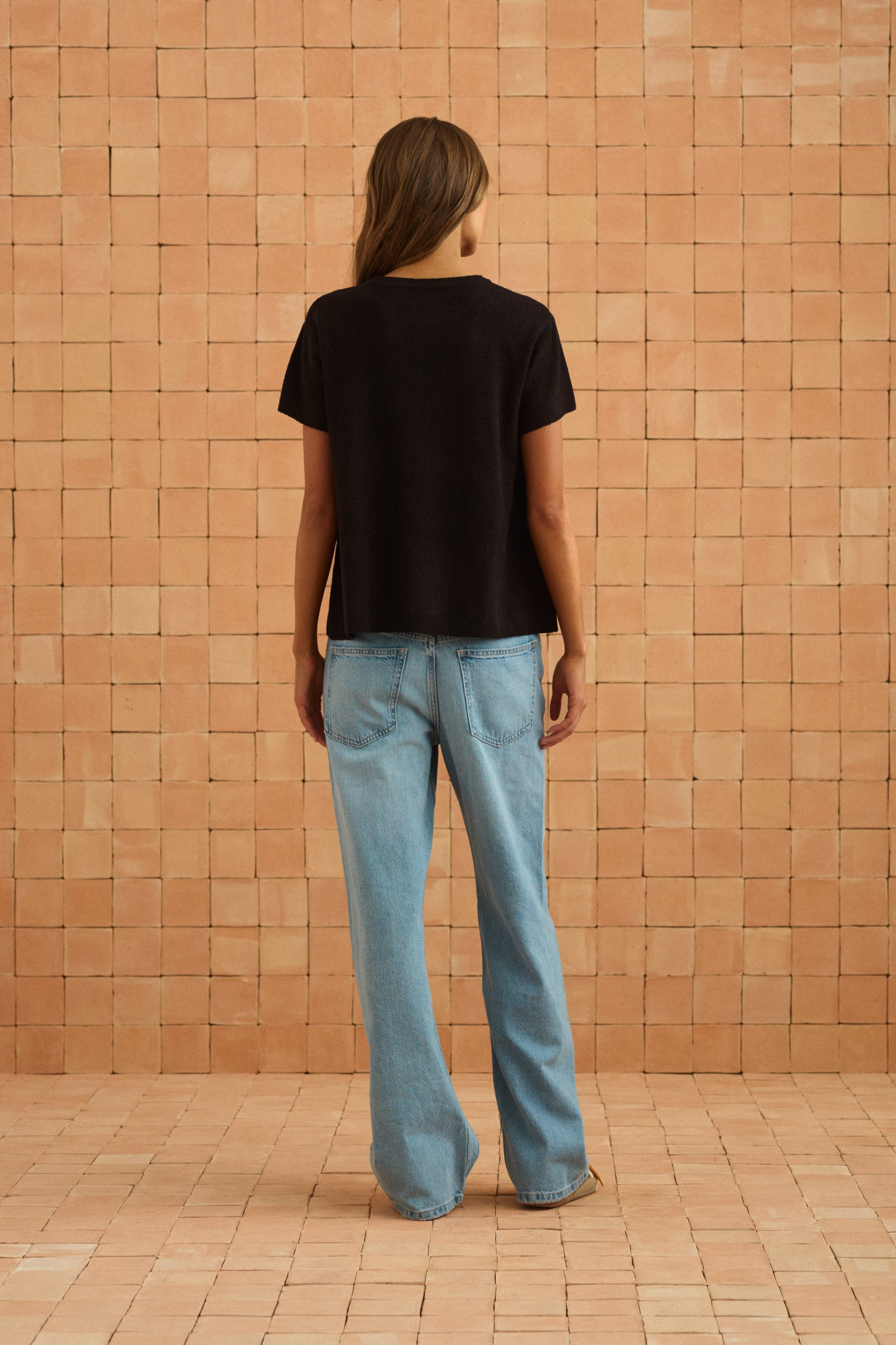 Sage Knit Tee In Black