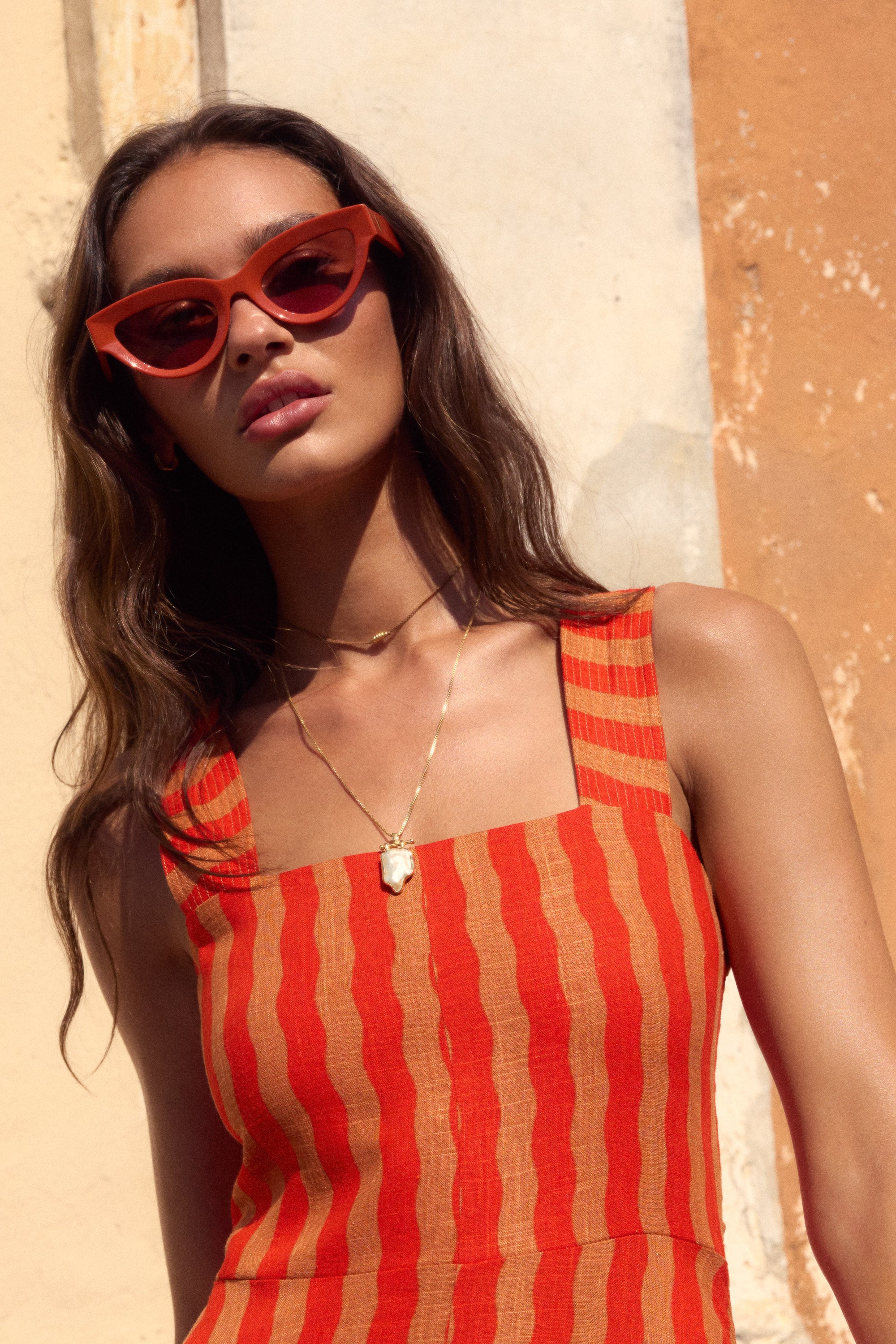 Babette Sunglasses In Rosso