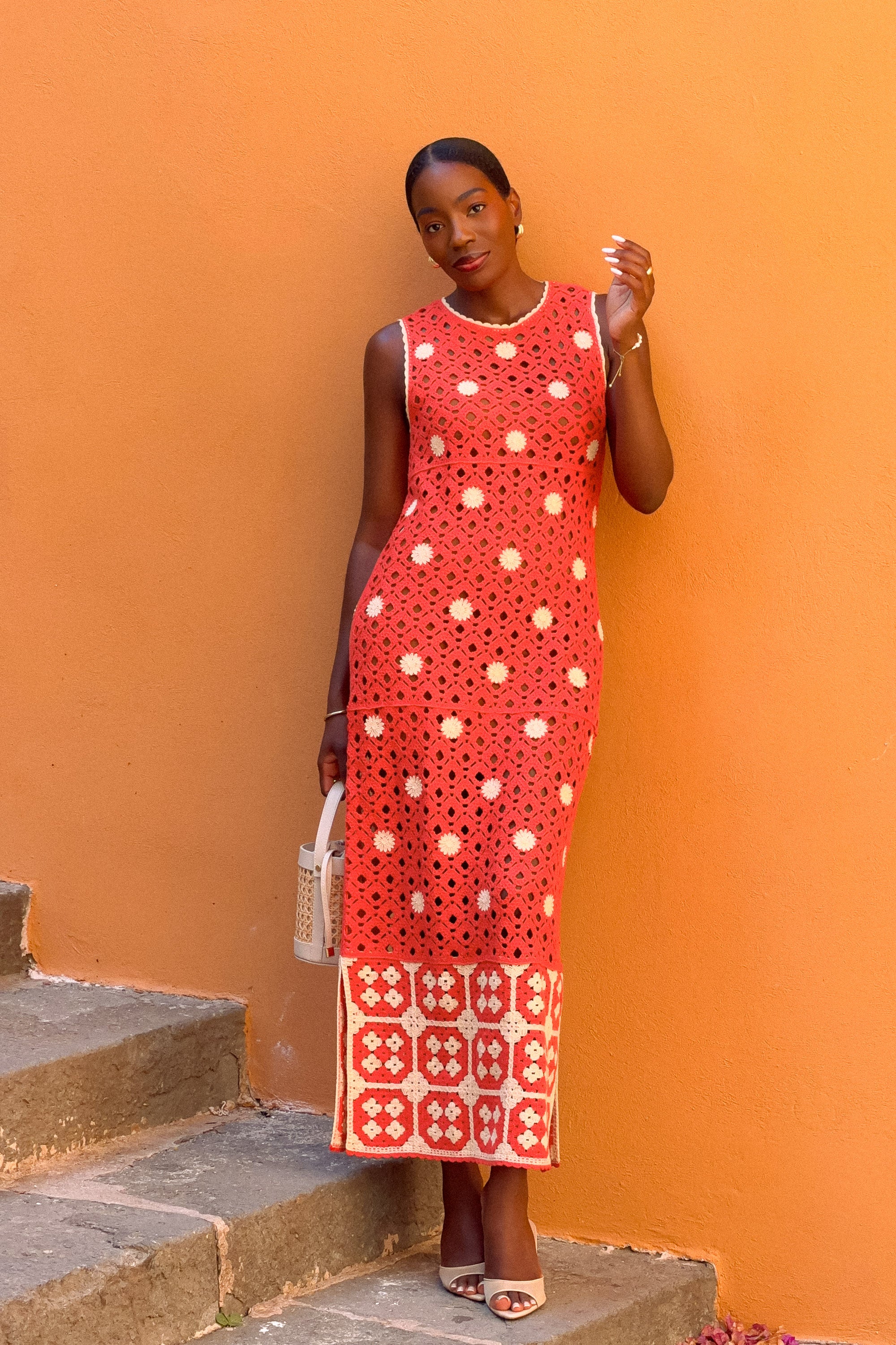 Bon Dress In Guava